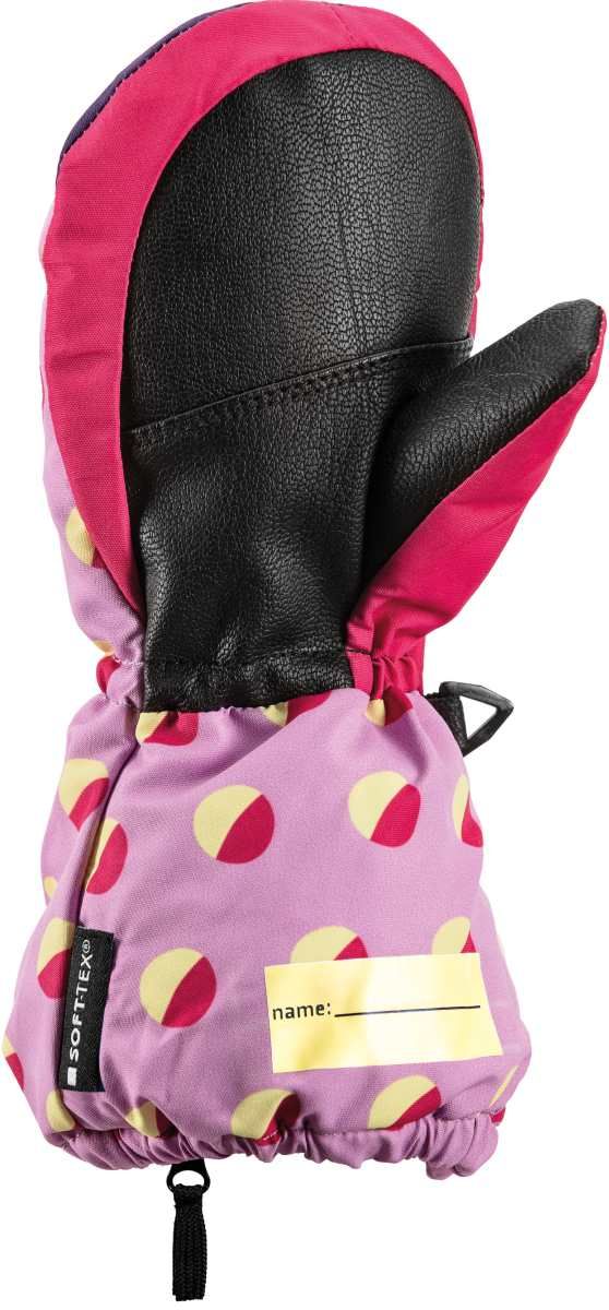 Rukavice LEKI Little Paw Mitt Long, orchid-berry-frozen yellow